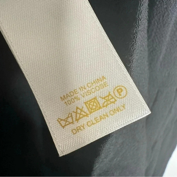 Kate Spade Black Rio Crepe Tie Back Dress Size 0 - Picture 11 of 12